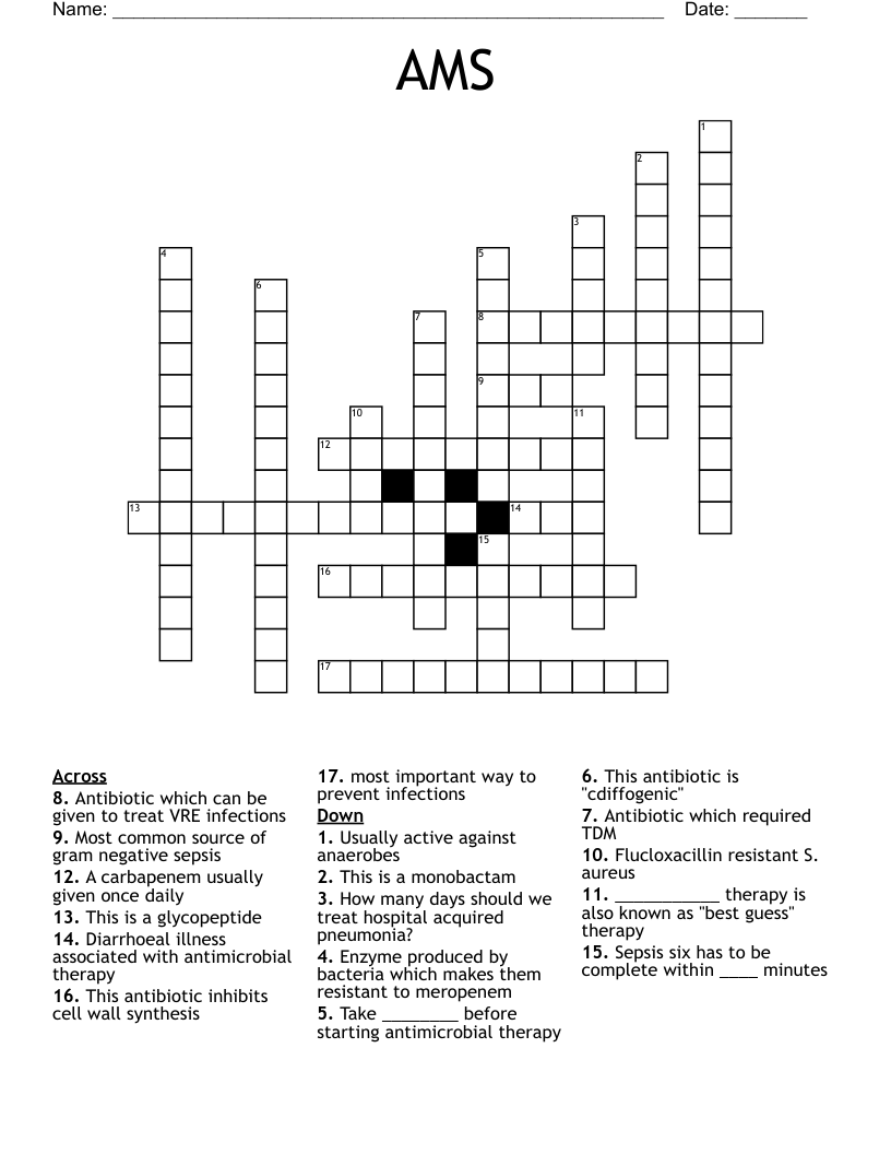 AMS Crossword