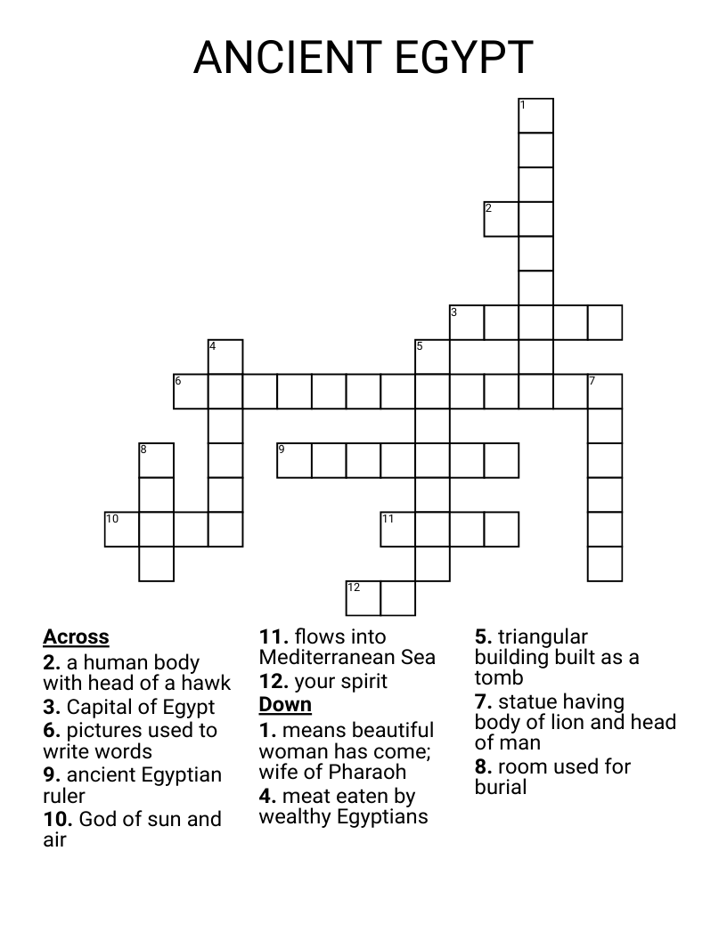 ANCIENT EGYPT Crossword