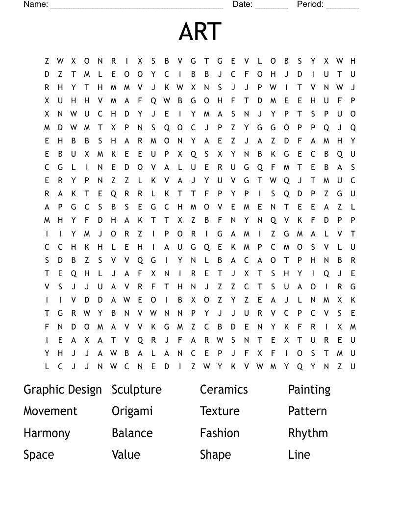 ART Word Search