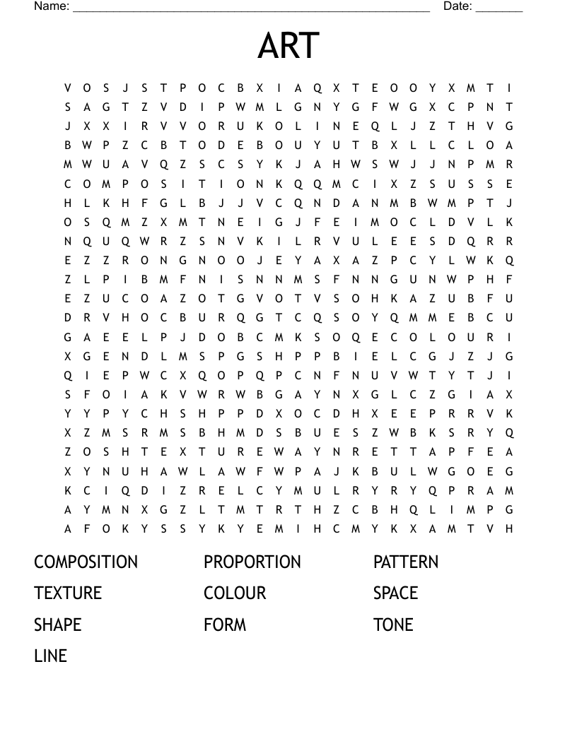 ART Word Search