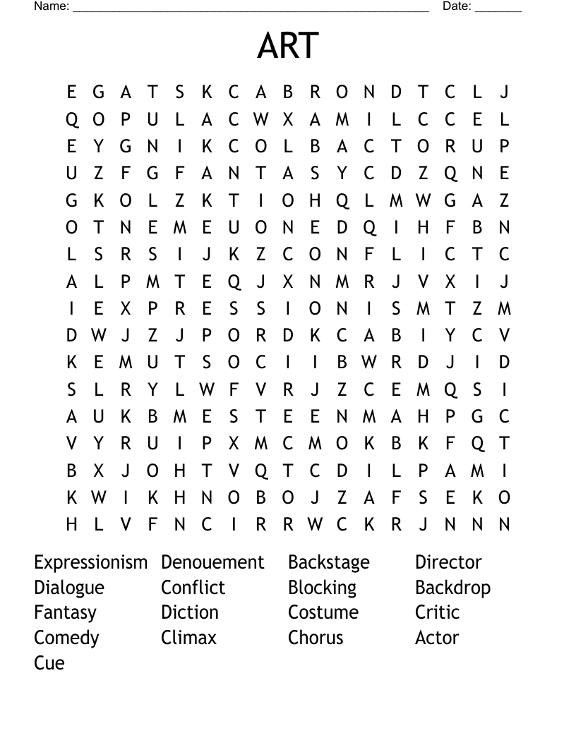 ART Word Search