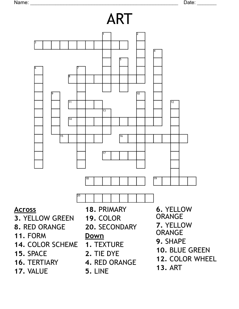 ART Crossword