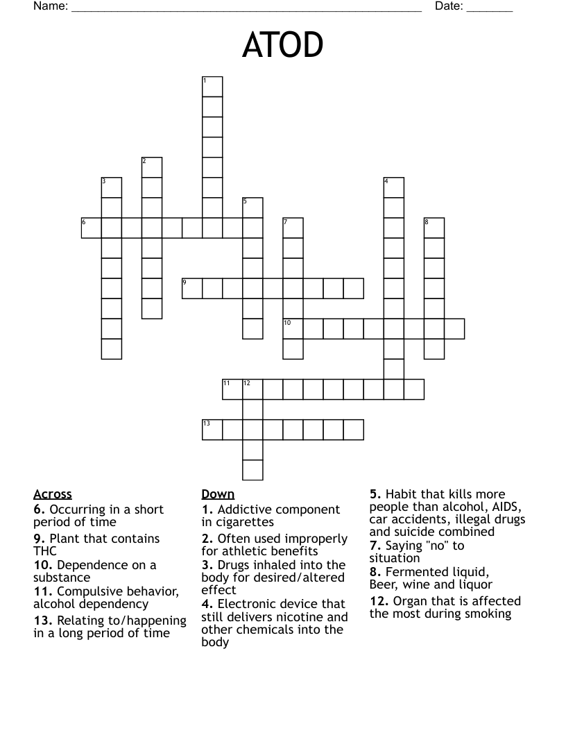 ATOD Crossword