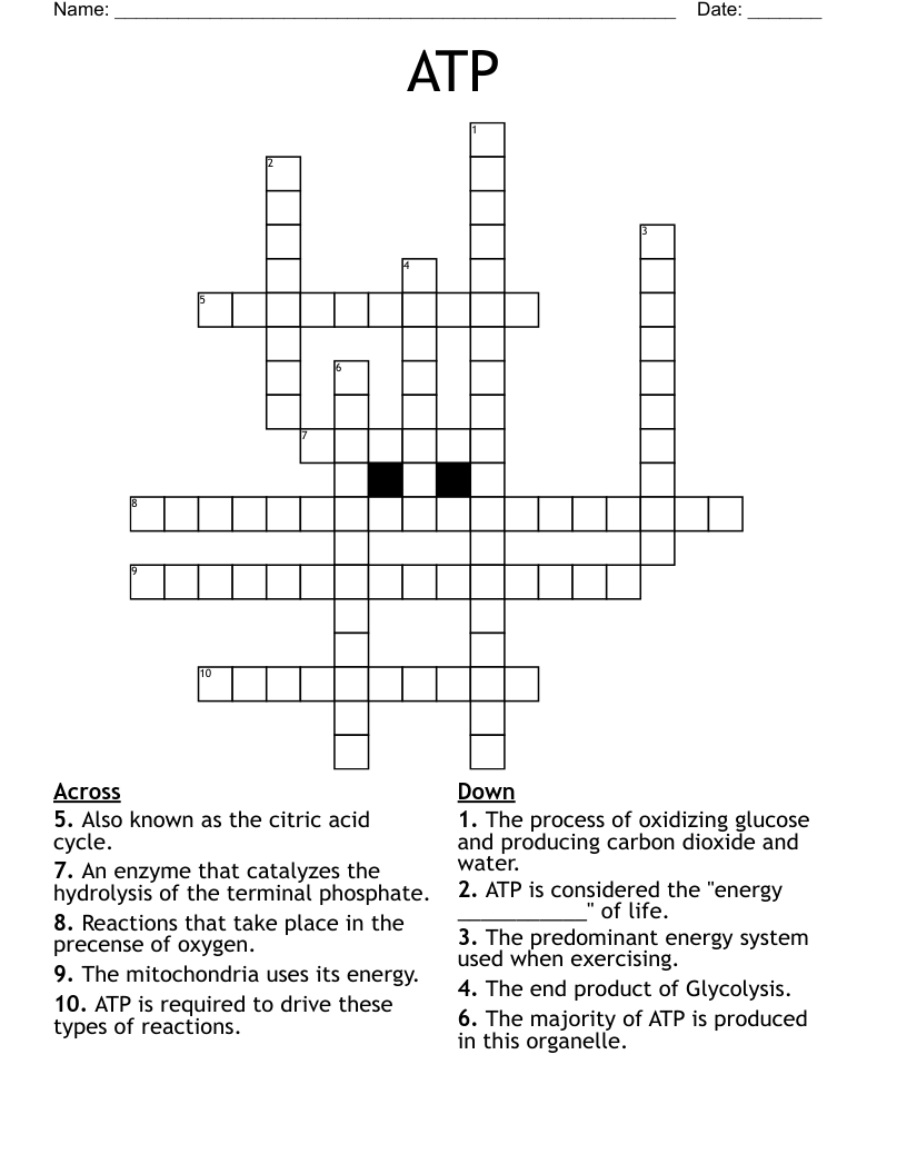 ATP Crossword