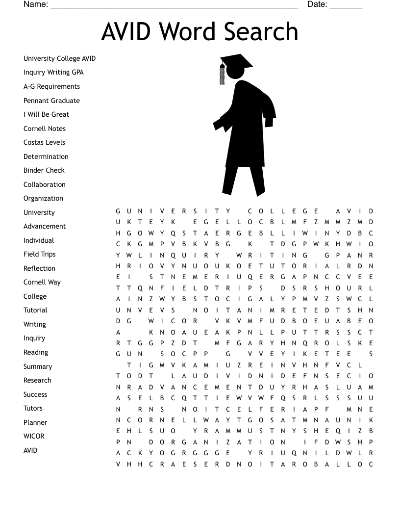 AVID Word Search