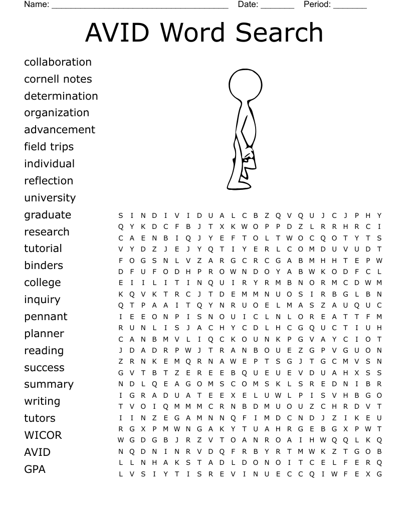 AVID Word Search