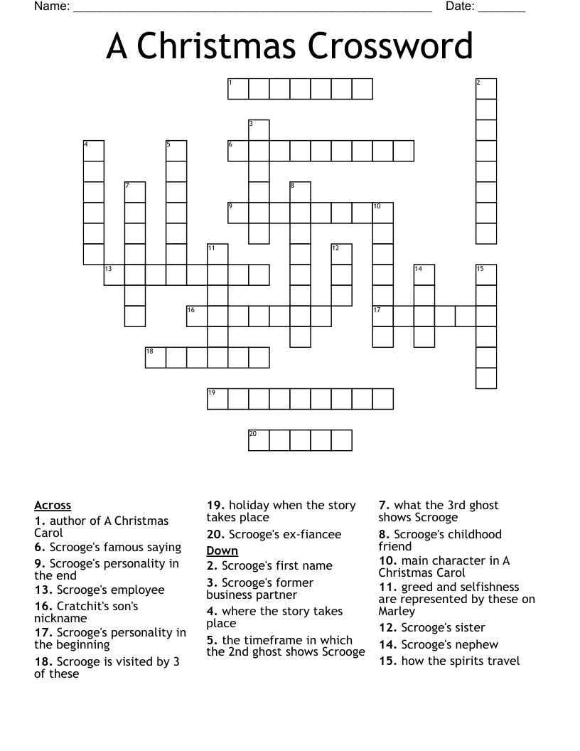 A Christmas Crossword