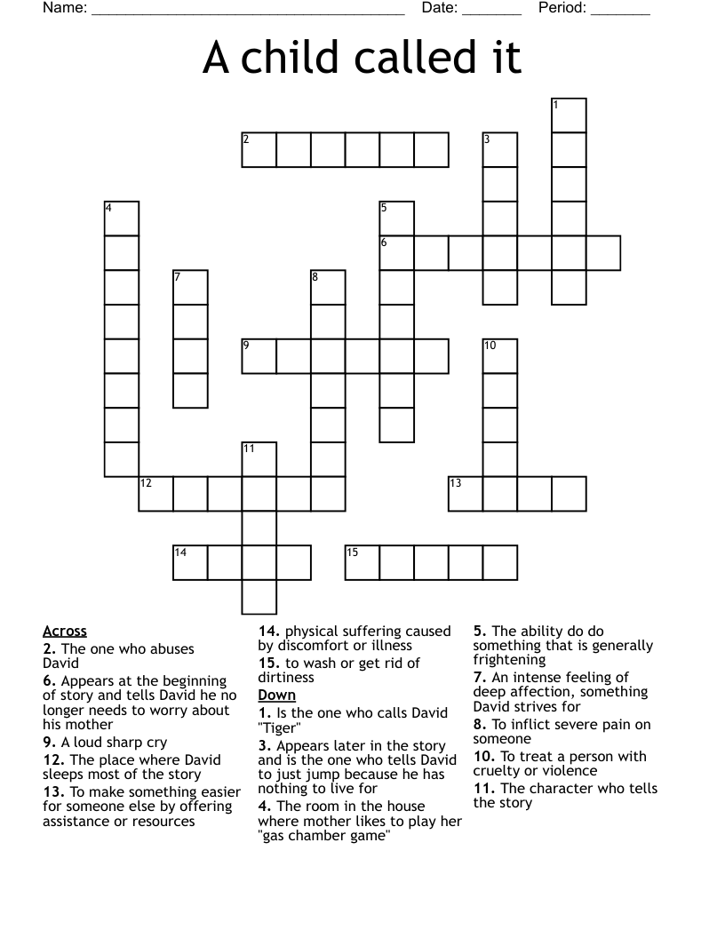 A child called it Crossword
