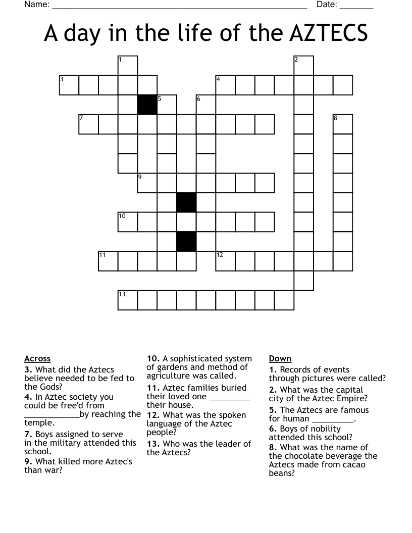 A day in the life of the AZTECS Crossword