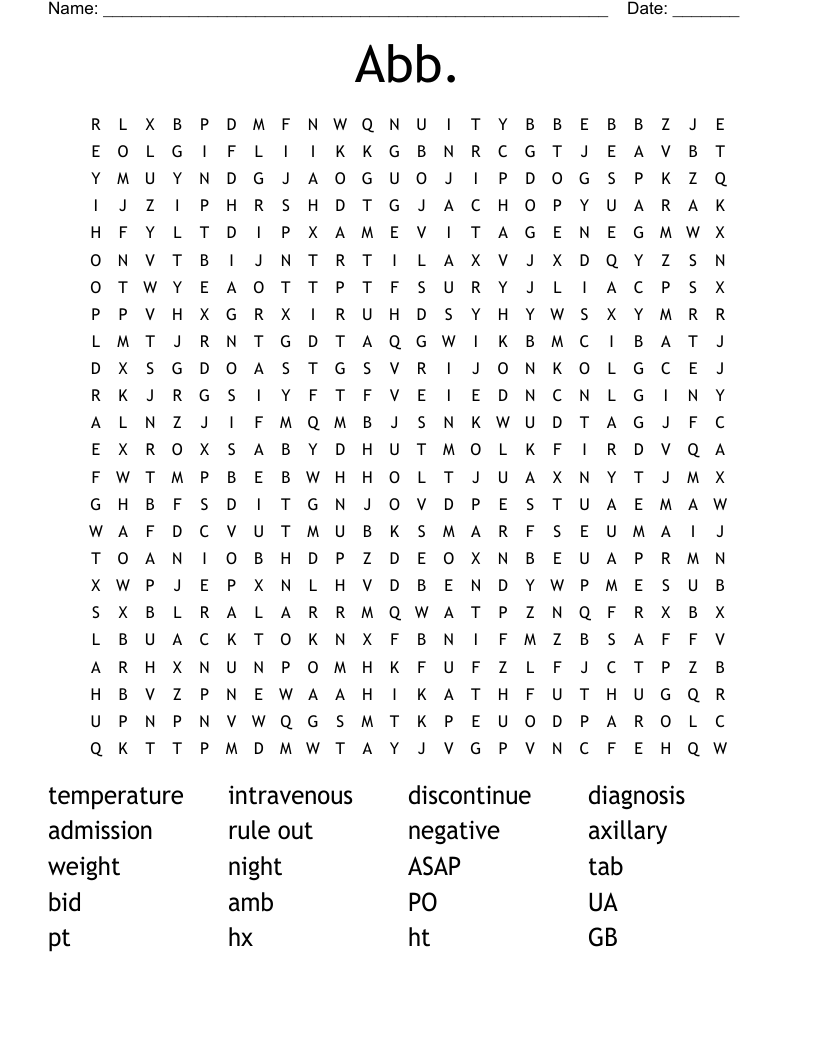 Abb. Word Search