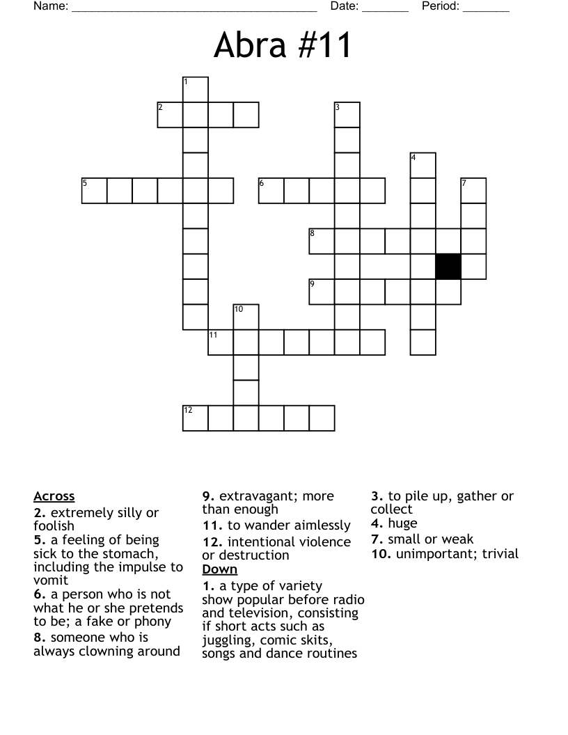 Abra #11 Crossword
