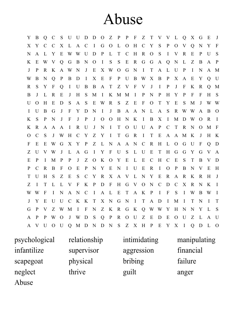 Abuse Word Search