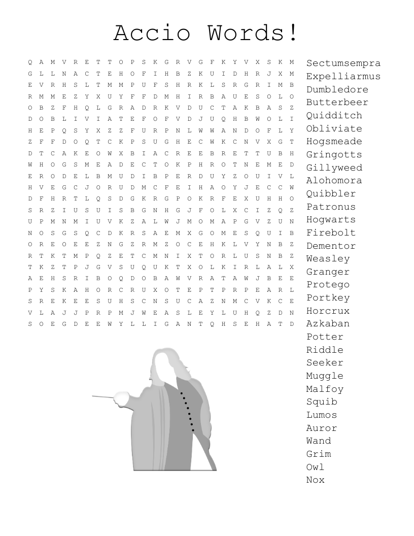 Accio Words! Word Search