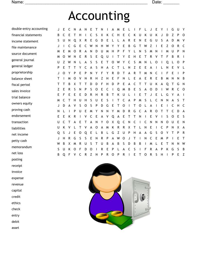Accounting Word Search