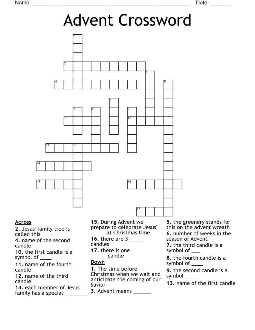 Advent Crossword