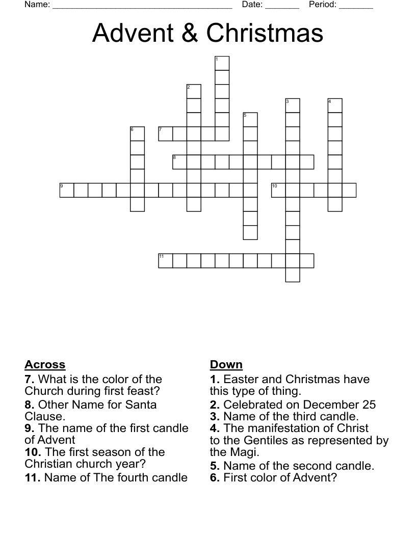 Advent & Christmas Crossword