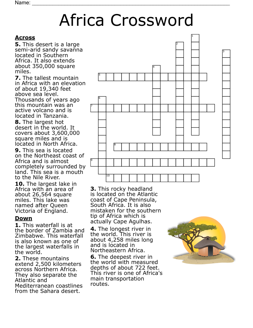 Africa Crossword