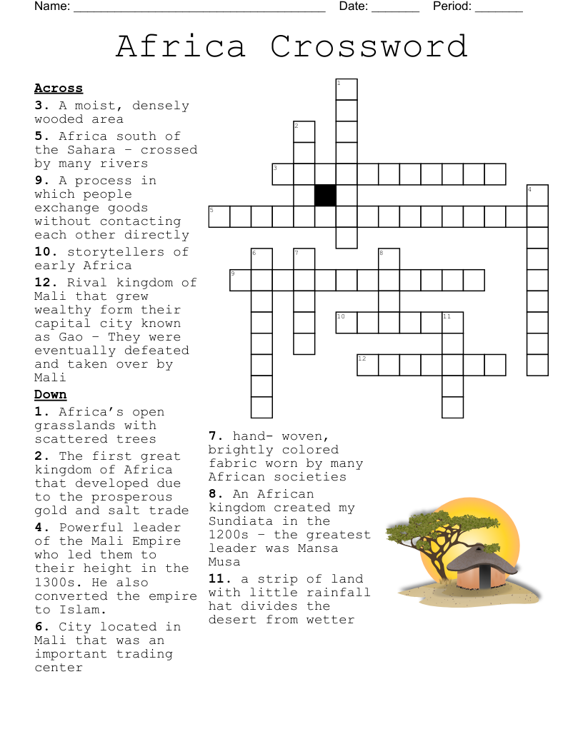 Africa Crossword