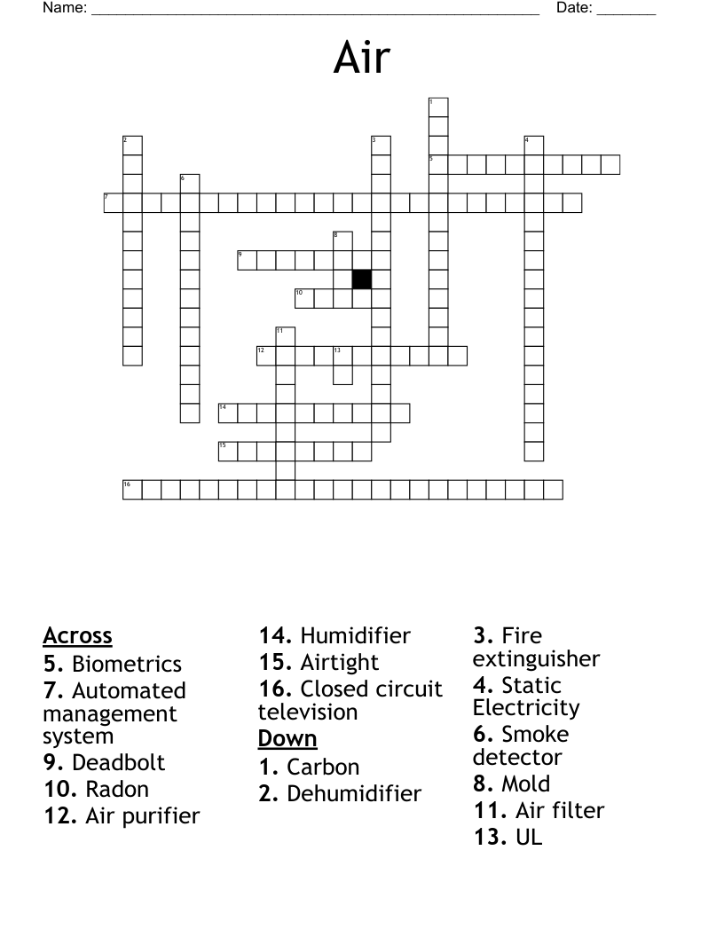 Air Crossword