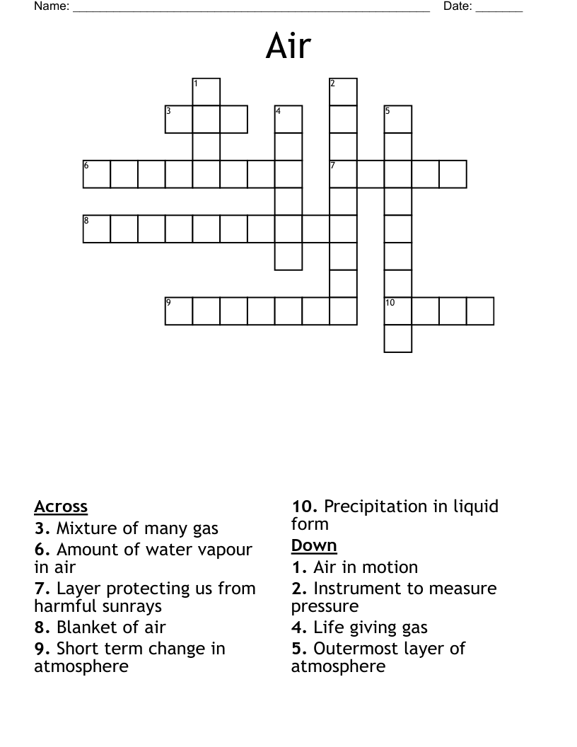 Air Crossword
