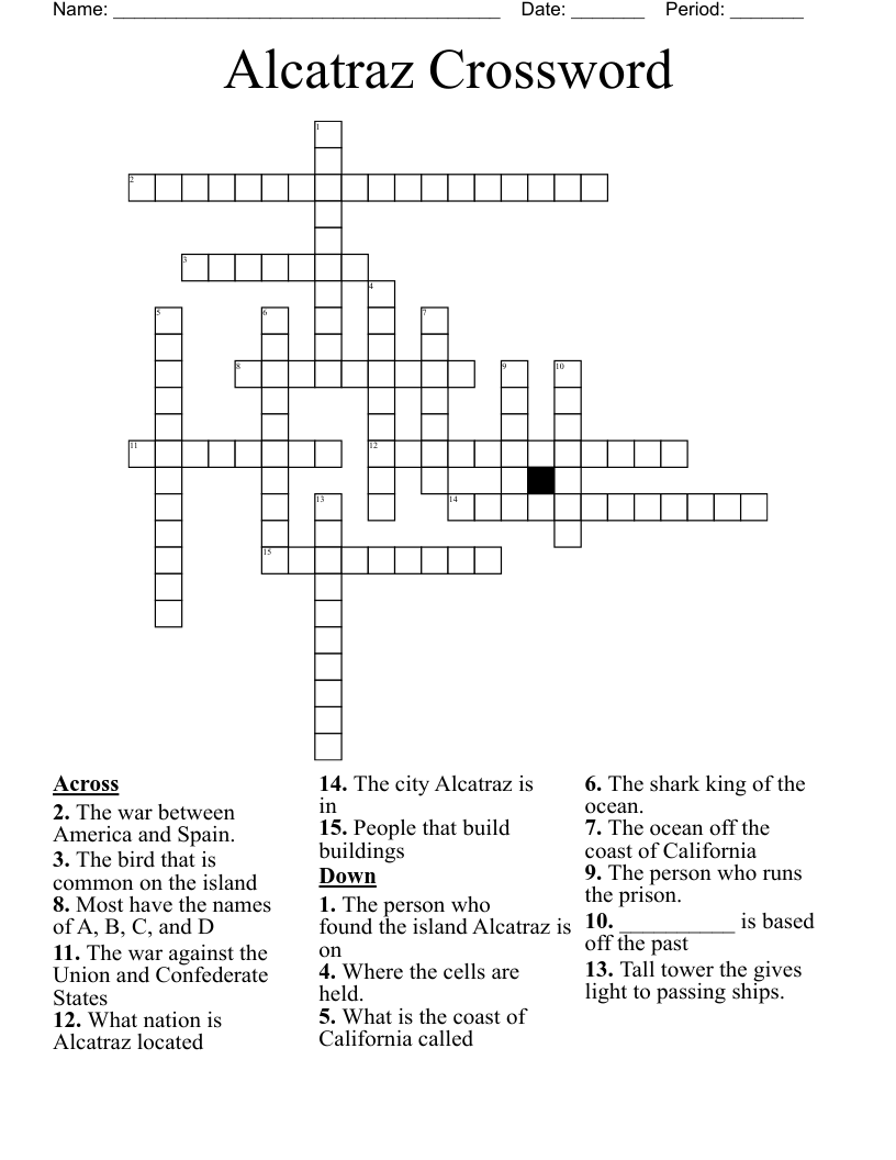 Alcatraz Crossword