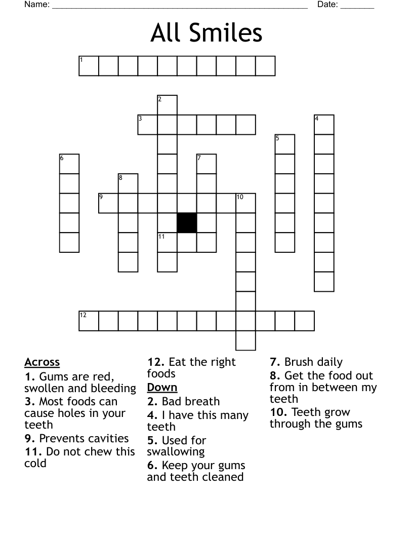All Smiles Crossword