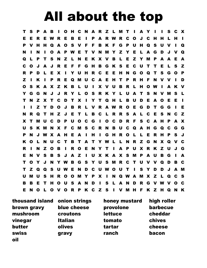 All about  the top Word Search