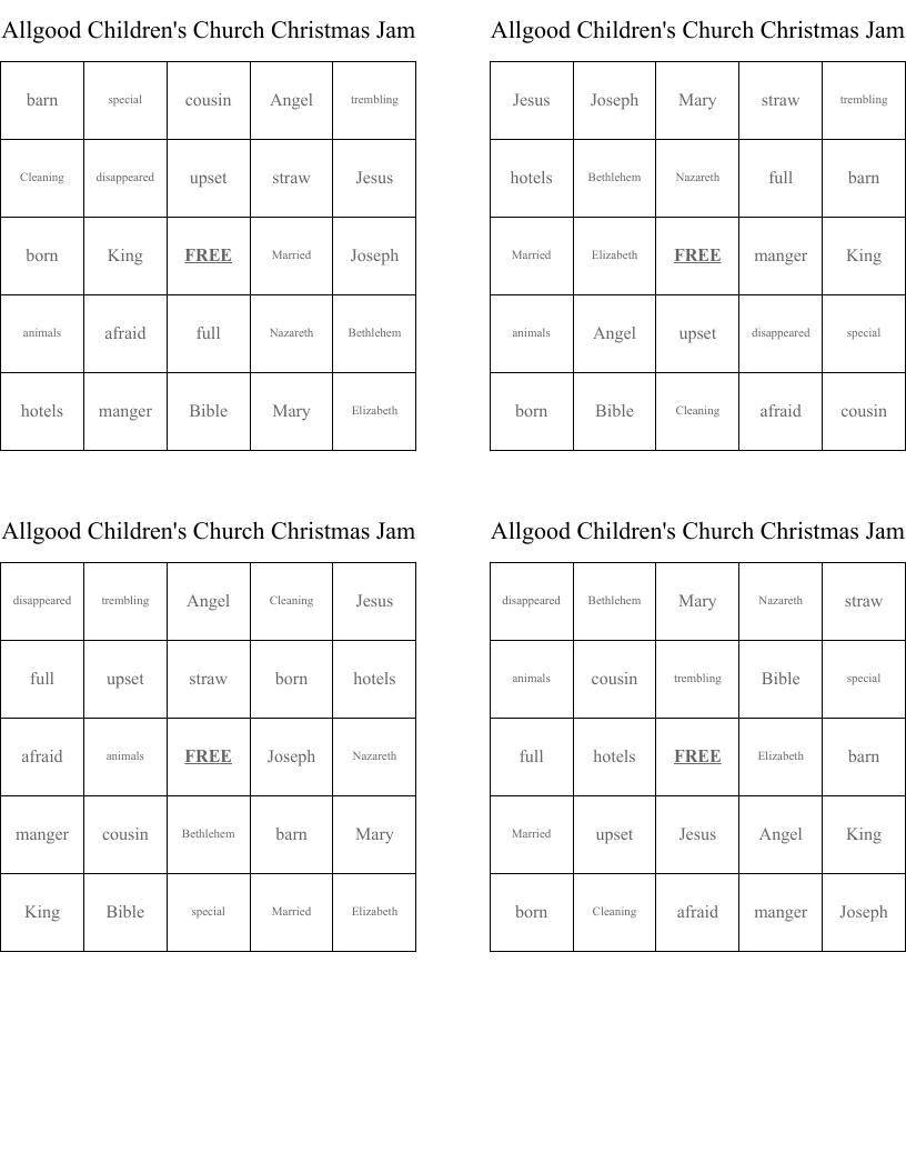 Allgood Children's Church Christmas Jam