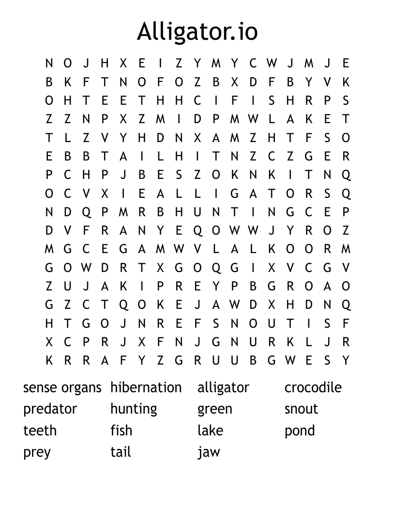 Alligator.io Word Search