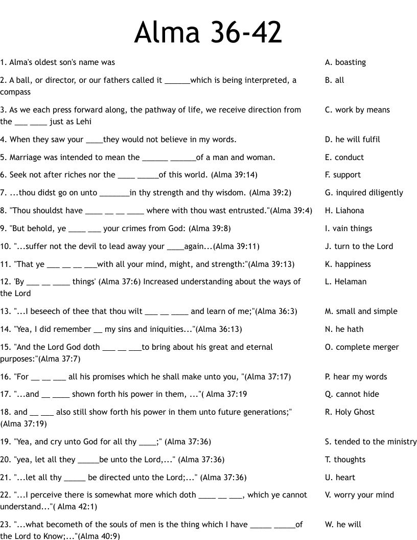 Alma 36-42 Worksheet
