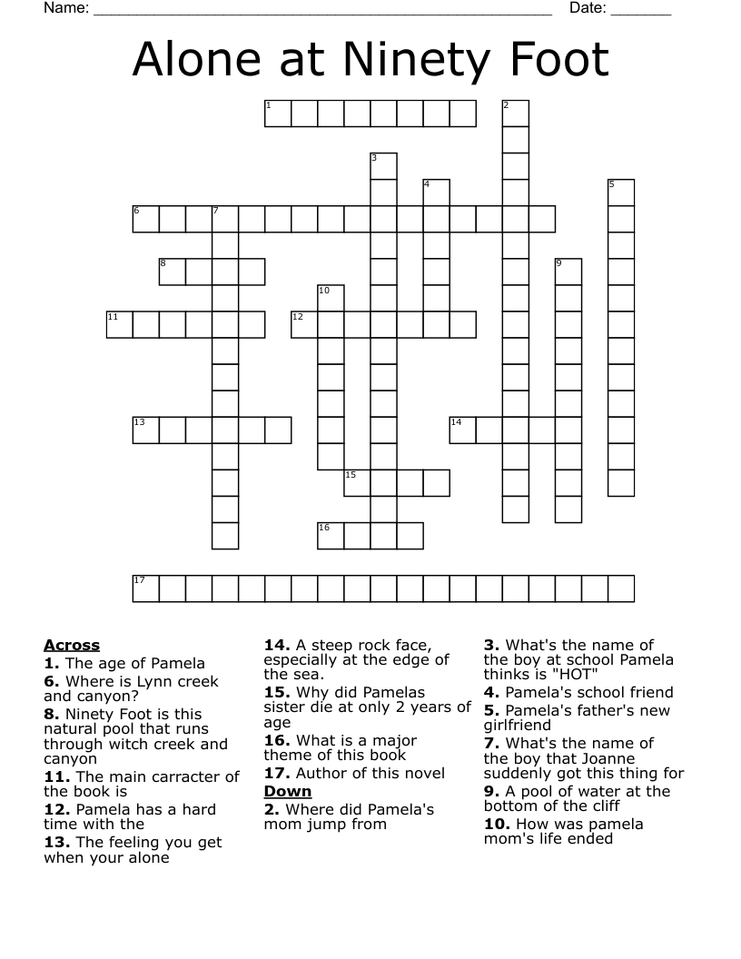 Alone at Ninety Foot Crossword