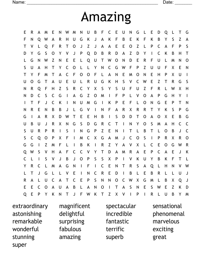 Amazing Word Search