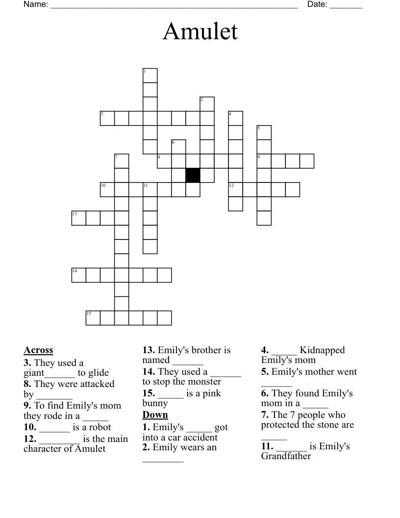 Amulet Crossword