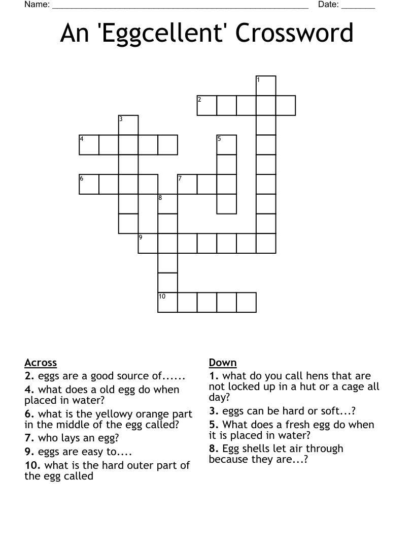 An 'Eggcellent' Crossword