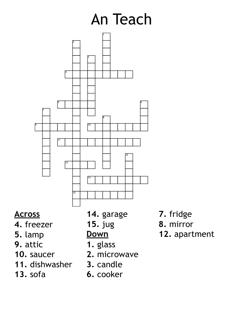 An Teach Crossword
