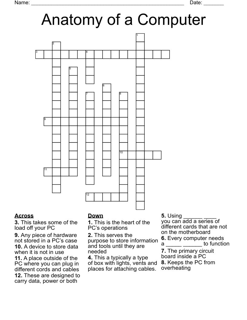 Anatomy of a Computer Crossword