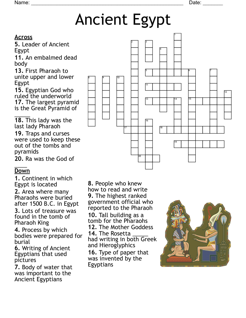 Ancient Egypt Crossword