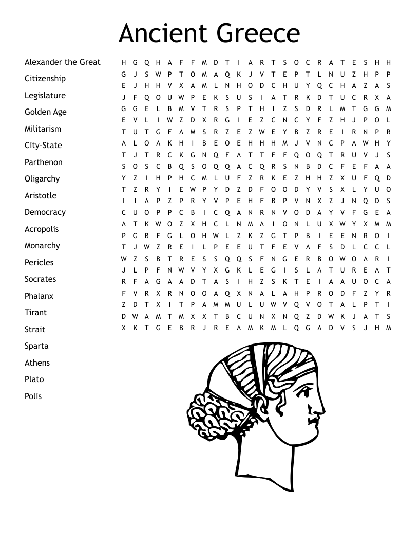 Ancient Greece Word Search