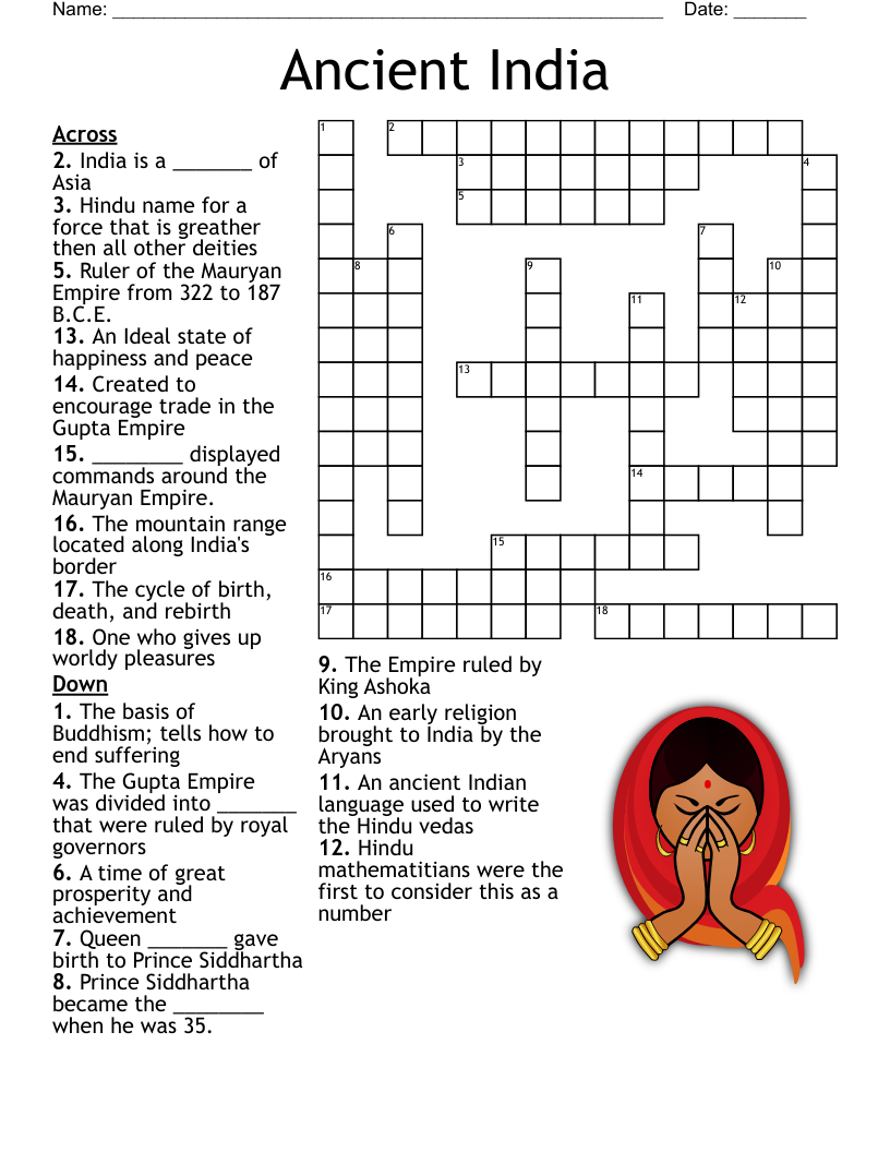 Ancient India Crossword