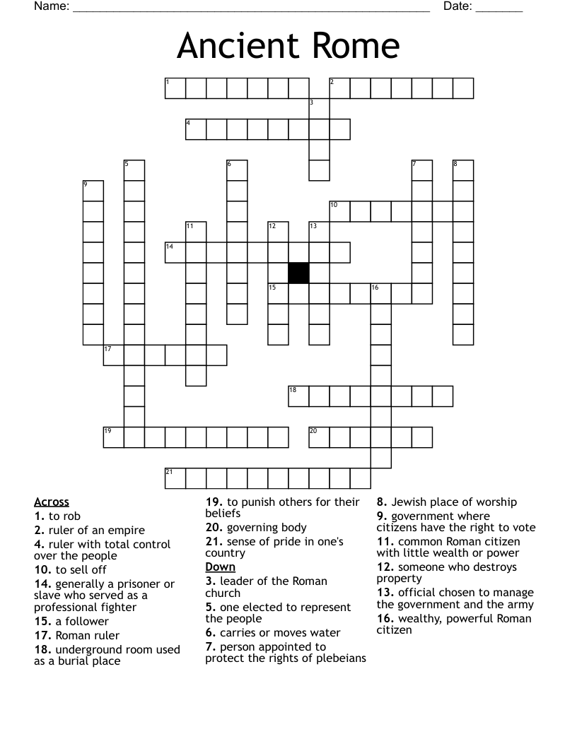 Ancient Rome Crossword