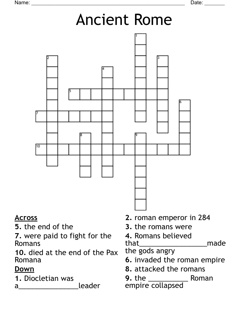Ancient Rome Crossword