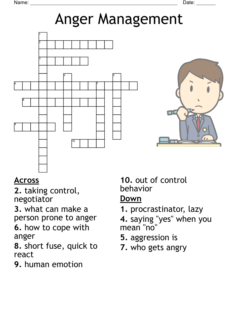 Anger Management Crossword