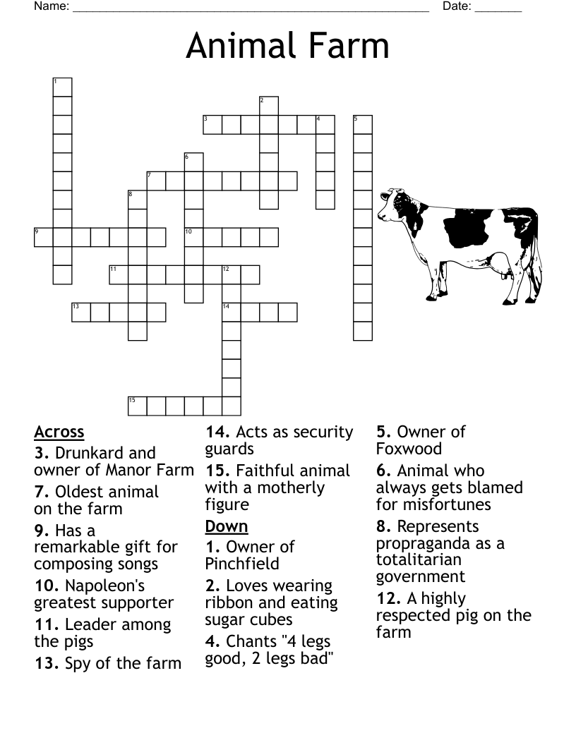 Animal Farm Crossword