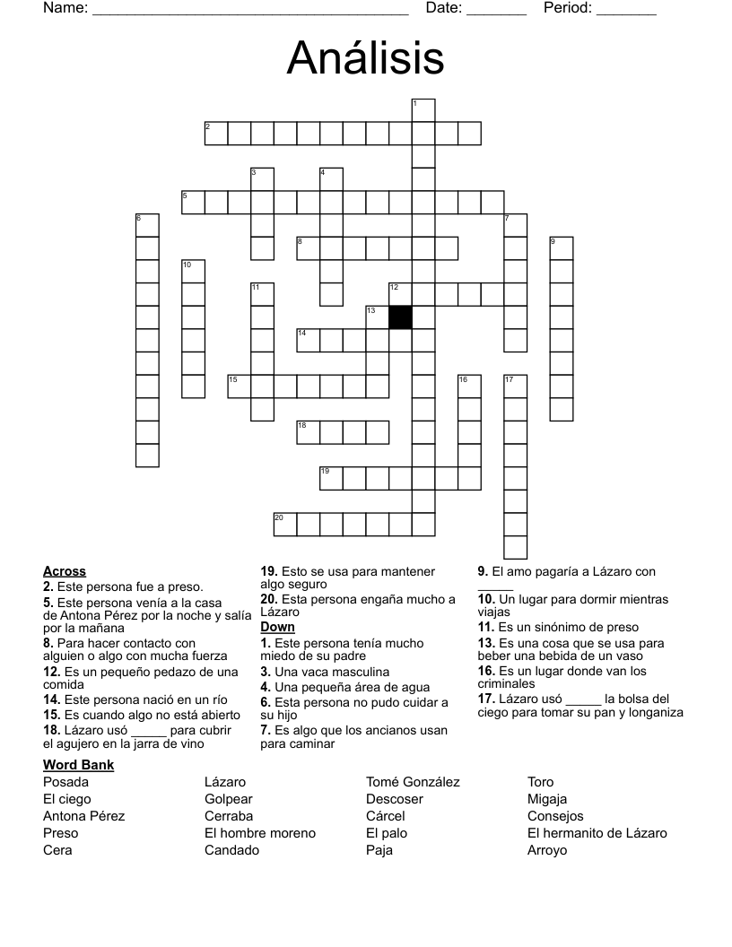 Análisis Crossword