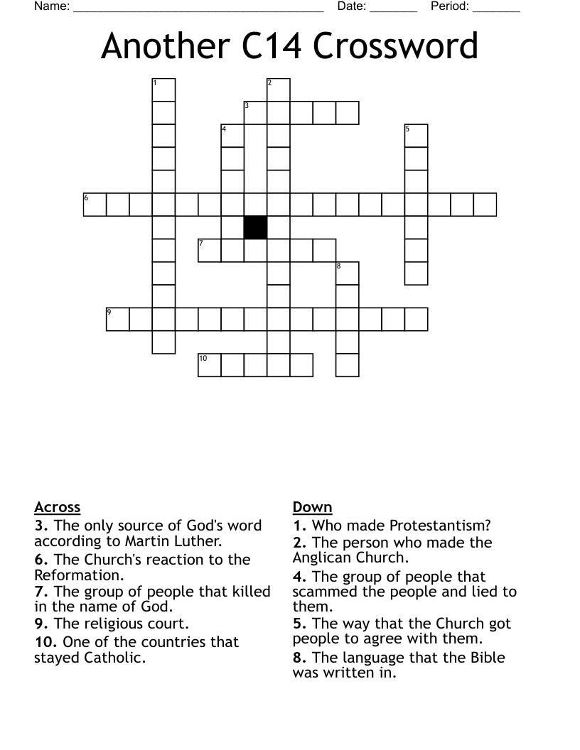 Another C14 Crossword
