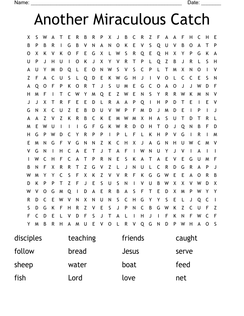 Another Miraculous Catch Word Search