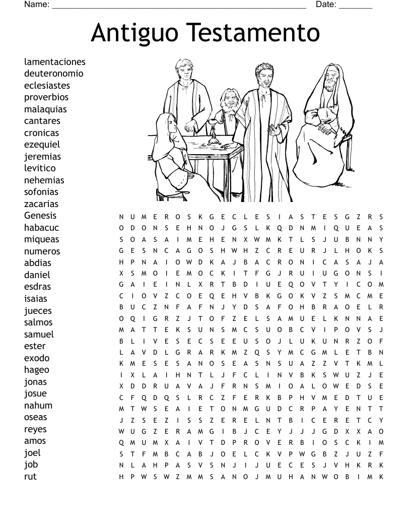 Antiguo Testamento Word Search