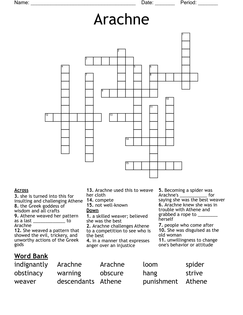 Arachne Crossword