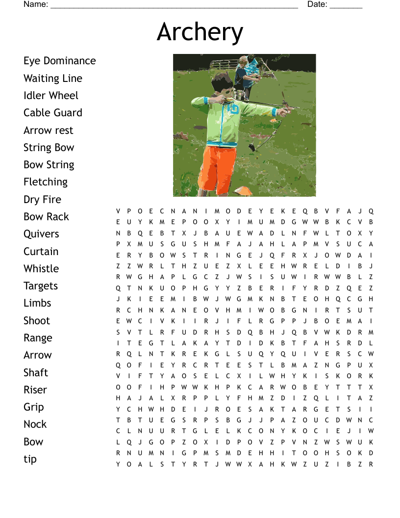 Archery Word Search