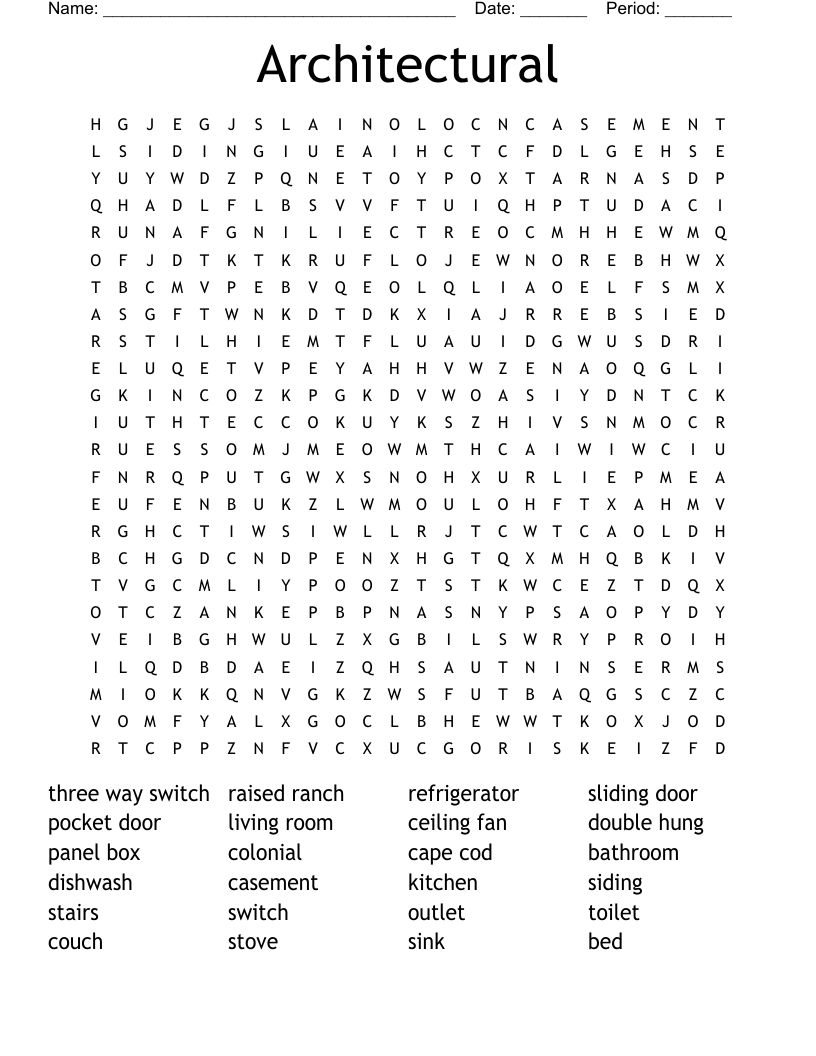 Architectural Word Search